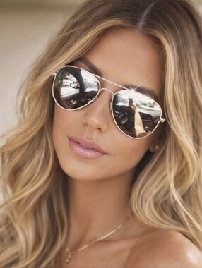 Premium Silver Flash Mirrored Pilot Aviator Sunglasses Unisex
